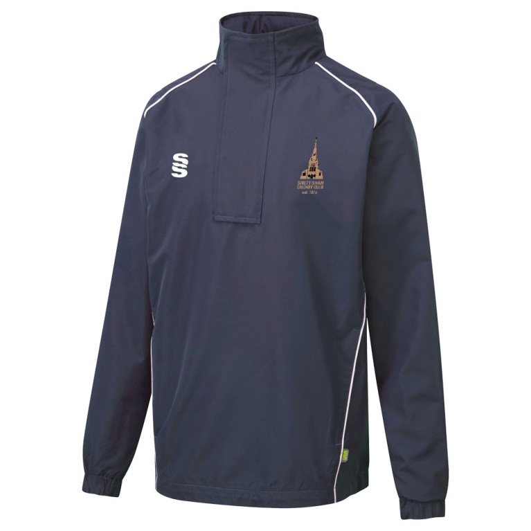 Dual Curve 1/4 Zip Rain Jacket : Navy